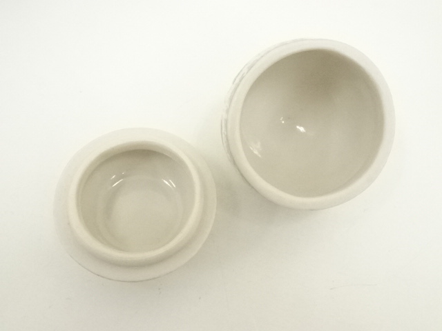  京焼　河合誓徳造　干支辰香合（箱付）